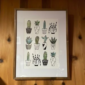 Assorted cactus poster/home decor